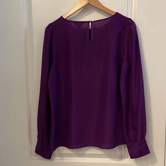 J. Crew Factory, Medium Purple Blouse - Picture 7 of 7